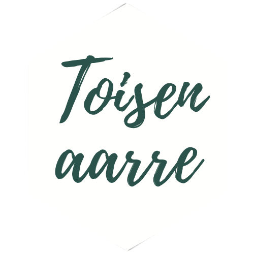 Toisen aarre logo valkoisella taustalla